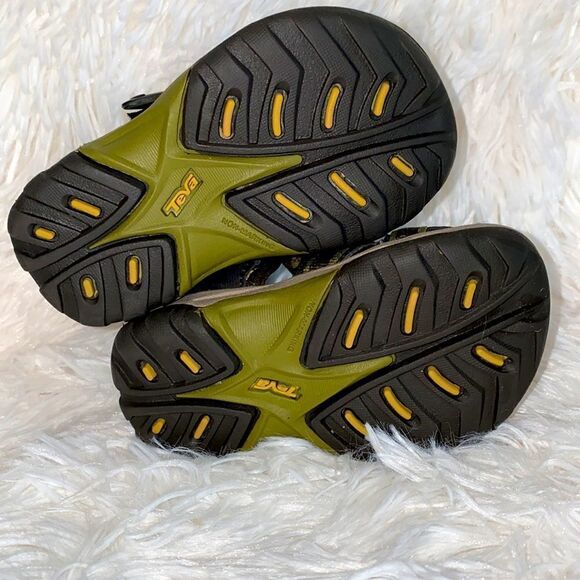 Reba Omnium Brown Green Sport Sandal Style# 6083 - Picture 6 of 8